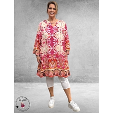 Gozzip Tuniek Bohemien Skuld Pink Print